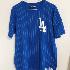 Blue Striped LA Short Sleeve Tee